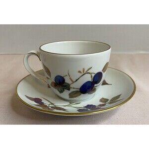 Royal Worcester Bone China “Evesham” Cup & Saucer